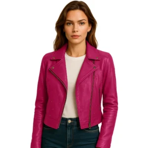 studded-womens-pink-leather-jacket