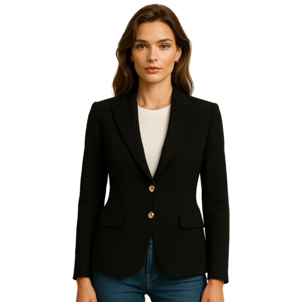 women-black-two-button-blazer