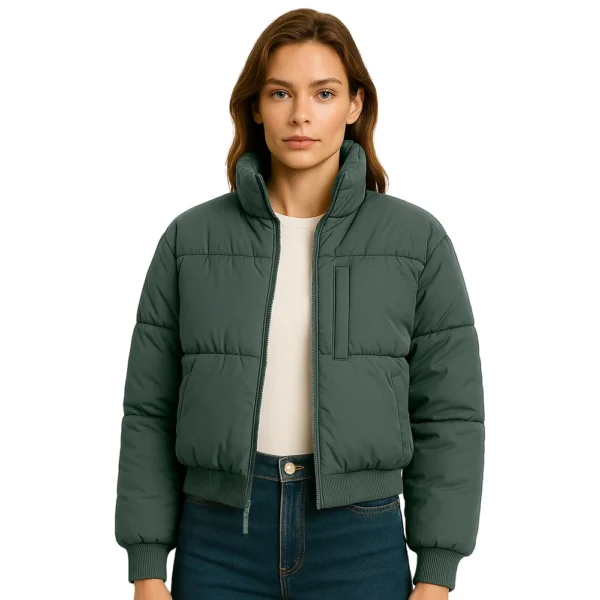 womens-green-puffer-jacket