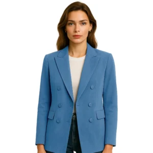 womens-oversized-suede-blue-blazer