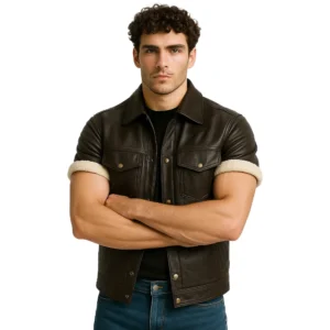 mens-black-leather-vest