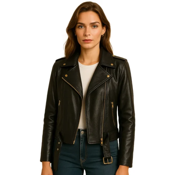 womens-belted-black-leather-jacket