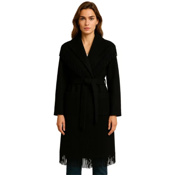 womens-black-fringe-coat